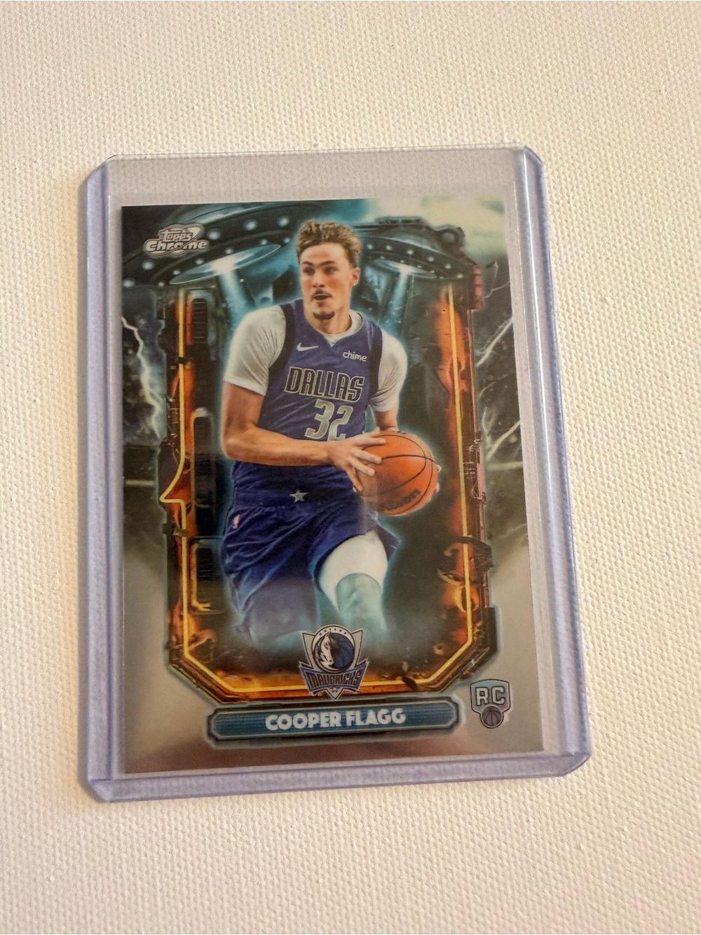 Topps Cooper Flagg Dallas Mavericks Card - Blue, White